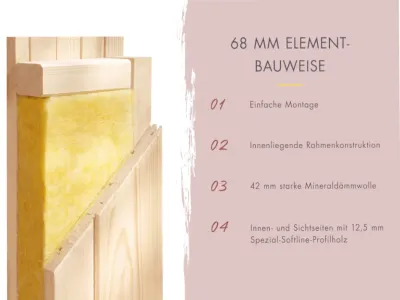 Elementsauna Paradiso 2 Premium Produktbild #11