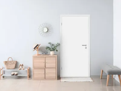 Wohnungseingangstür CPL Weiß RAL 9010, Klimaklasse 3, Schallschutzklasse 2 Produktbild #4