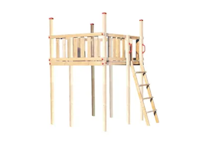 Spielturm Tabaluga 816 D naturbelassen Produktbild #2