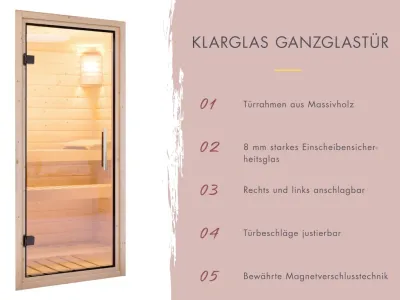 Saunahaus Fasshaus 2 38 mm naturbelassen Produktbild #5