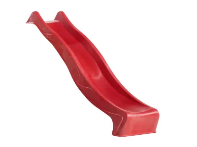 Spielturm Set Lotti naturbelassen inkl. Rutsche rot, Schaukel und Klettergerüst Produktbild #4