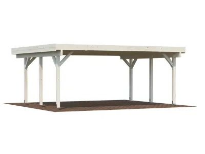 Carport Karl 20,6 m² naturbelassen Produktbild #2