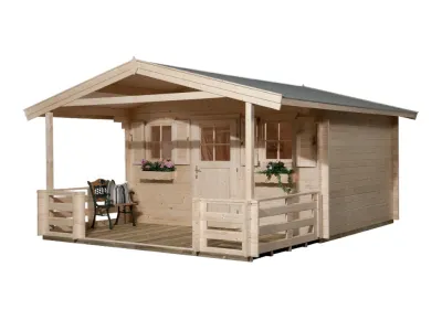 Gartenhaus 110 B Gr. 1 28 mm naturbelassen Produktbild #2