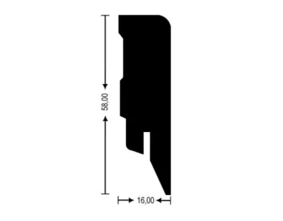 Sockelleiste Eiche Antik grau Dekor Produktbild #3