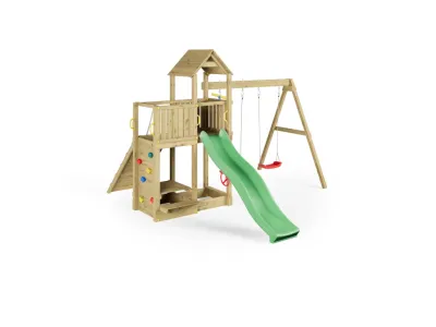 Spielturm Floppi KDI inkl. Doppelschaukel + Rutsche Produktbild #10