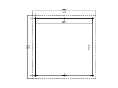 Garage Falkland inkl. Schwingtor 44 mm lichtgrau Produktbild #3
