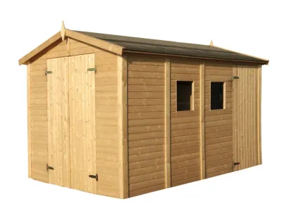 Gerätehaus Dan 10 m² 16 mm naturbelassen Produktbild #2