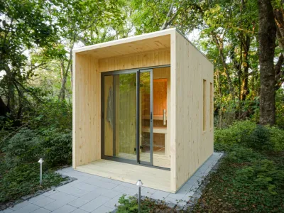 Saunahaus Eudora 1 73 mm naturbelassen Produktbild #1