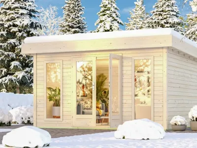 Gartenhaus North 38 mm naturbelassen Produktbild #1