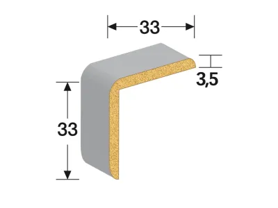 Wand- und Deckenleiste Edelstahl 63 Dekor Produktbild #3