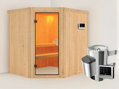 Sauna Systemsauna Lilja inkl. Plug & Play Saunaofen externe Steuerung Produktbild #1