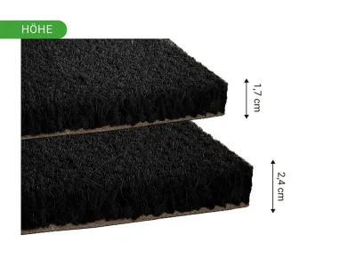 Kokosmatte Schwarz Fußmatte Fußabtreter Schmutzfangmatte Türmatte Fußabstreifer Produktbild #13