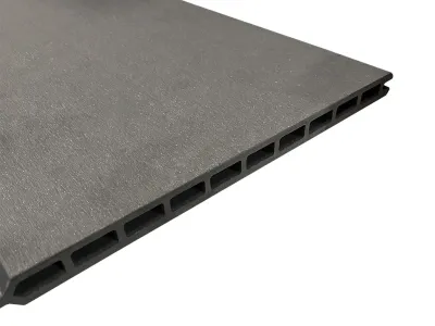 XL Bohlenset für WPC Steckzaunsystem Schwarz Produktbild #2