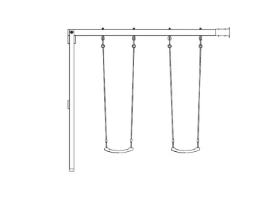 Doppelschaukelanbau Doppelschaukel-Modul KDI für Prestige Garden Stelzenhäuser Produktbild #4