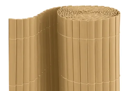 PVC-Sichtschutzzaun - Sichtschutzmatte Beige Produktbild #7