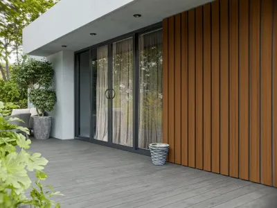 Sonnenbrecher WPC Beschattungsprofil Co extrudiert Produktbild #7