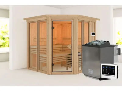 Sauna Airi SET mit Ofen 9 kW, Bio externer Steuerung Produktbild #2