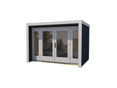 Gartenhaus Designhaus 263 Gr. 3 28 mm anthrazit lasiert Produktbild #2