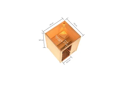 Karibu Massivholzsauna Sophie 1 Produktbild #6