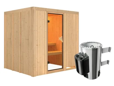Sauna Systemsauna Daria inkl. Plug & Play Saunaofen Steuerung Produktbild #8