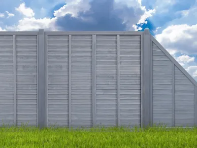 Sichtschutzzaun Schmalelement Ronda Kiefer grau Produktbild #4