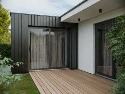 Sonnenbrecher WPC Beschattungsprofil Co extrudiert Produktbild #6