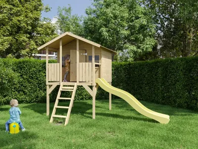 Stelzenhaus Toby inkl. Rutsche gelb Produktbild #1