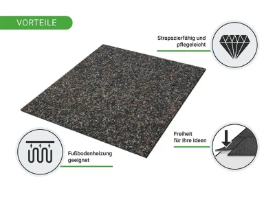 Teppichfliese Nadelfilz Malta 50 x 50 6 mm stark Produktbild #13