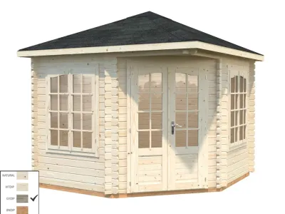 Pavillon Melanie 6,6 m² grau tauchimprägniert Produktbild #2