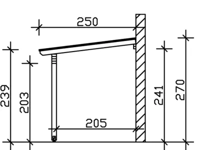 Terrassenüberdachung Ancona weiß Produktbild #7