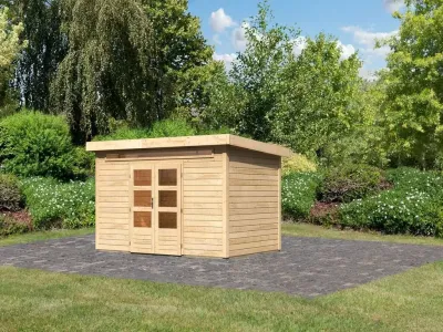 Gartenhaus Kandern 7 28 mm naturbelassen Produktbild #1