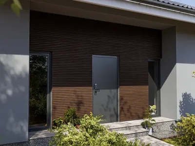 WPC 4-fach Rhombusprofil Teak co-extrudiert Produktbild #10