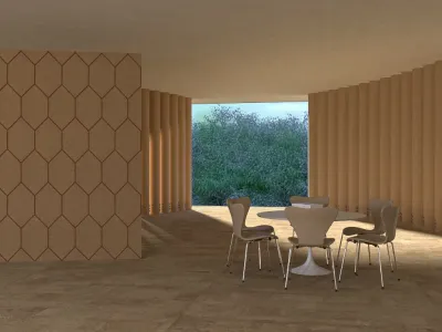 Kork Wandfliese GROOVY Terracotta mit CORKGUARD-Oberfläche Produktbild #7