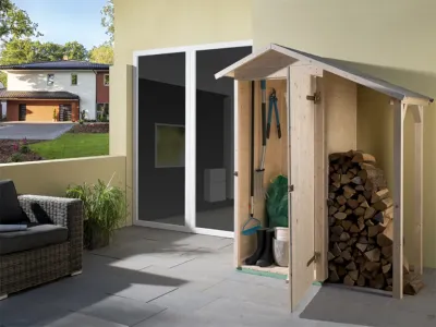Garten-Terrassenschrank 351 A 14 mm naturbelassen Produktbild #1