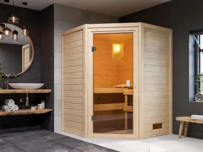 Karibu Massivholzsauna Sophie 2 Produktbild #1