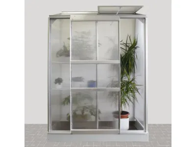Gewächshaus Ida HKP 4 mm, Aluminium-blank eloxiert Produktbild #3