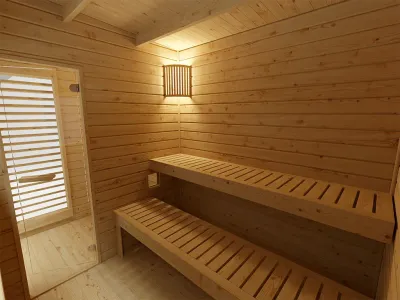 Gartensauna Artuu 40 mm mit Holztür naturbelassen Produktbild #7