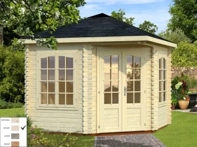 Pavillon Melanie 6,6 m² transparent tauchimprägniert Produktbild #1