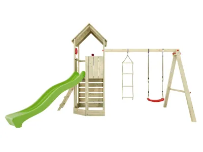 Spielturm Big Monkey KDI inkl. Rutsche grün Produktbild #6