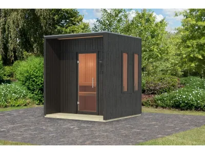 Saunahaus Arcadia 73 mm schwarz Produktbild #5