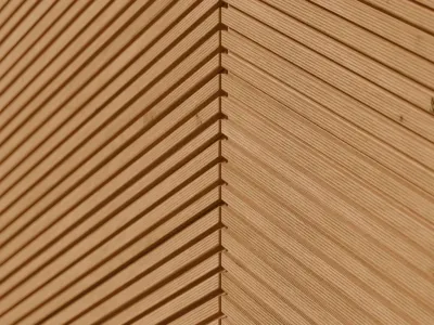 Fassadenverkleidung Thermokiefer hellbraun lasiert Triple-Rhombus Produktbild #4