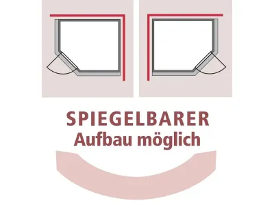 Sauna Massivholzsauna Mia mit Dachkranz, inkl. 9 kW Ofen mit integrierter Steuerung Produktbild #12