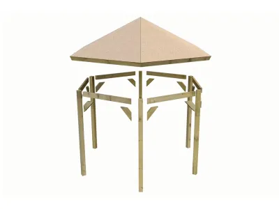 Pavillon SPARSET Lissabon ECO, inkl. Dachschindeln Produktbild #5