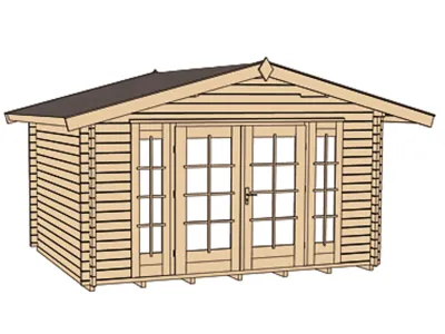 Gartenhaus 137 Gr. 1 45 mm naturbelassen Produktbild #3