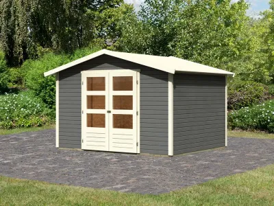 Gartenhaus Carlton 5 19 mm terragrau Produktbild #11