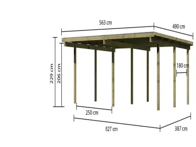 Carport Doppelcarport 1 ECO Produktbild #5