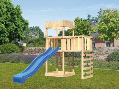Spielturm Ritterburg Löwenherz SET naturbelassen Produktbild #1