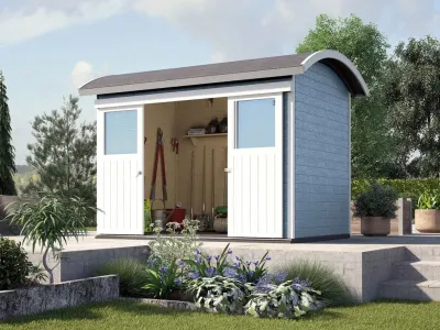Gerätehaus 228 21 mm grau Produktbild #1