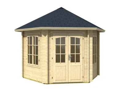 Pavillon Gartenlaube Rivera 44 lichtgrau Produktbild #2