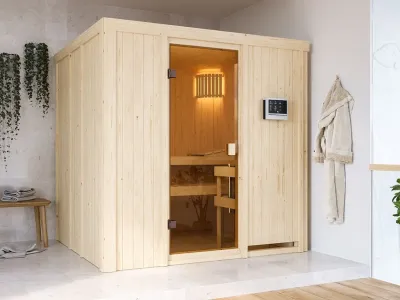 Sauna Systemsauna Tromsö, inkl. 9 kW Ofen mit externer Steuerung Produktbild #7